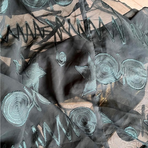 VINTAGE RARE VICTORIA’S SECRET GOLD LABEL FOREST GREEN SHEER NEGLIGEE SIZE LARGE - Picture 8 of 12